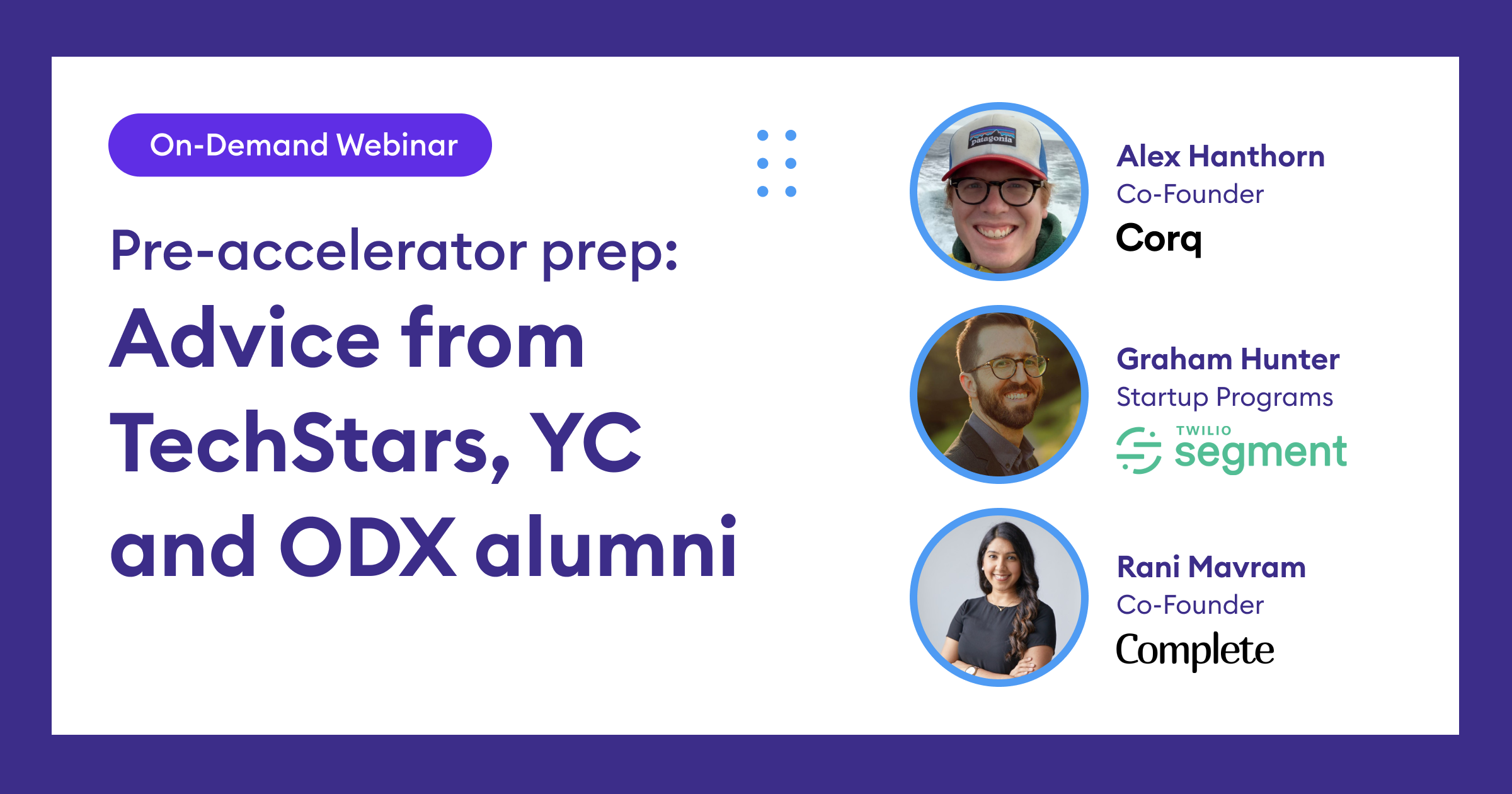 Pre-Accelerator Prep On-Demand Webinar